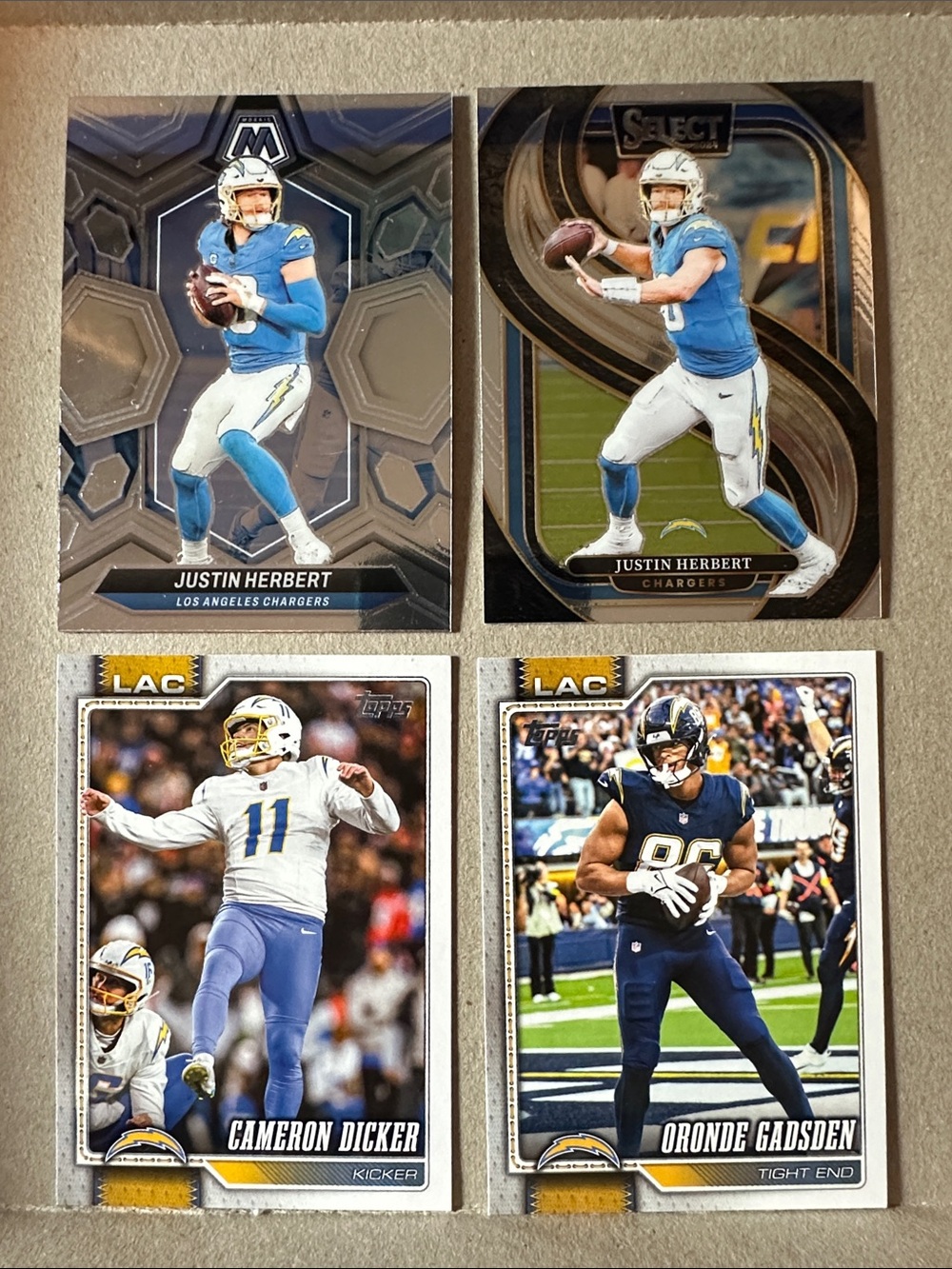 Justin Herbert Chargers lot of 20 w/ Alt/Gordon rookies Derwin James/Mack pulsar - Picture 12 of 15